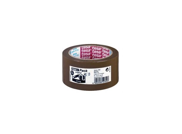 Emballasjetape TESA Strong 50mmx66m brun 